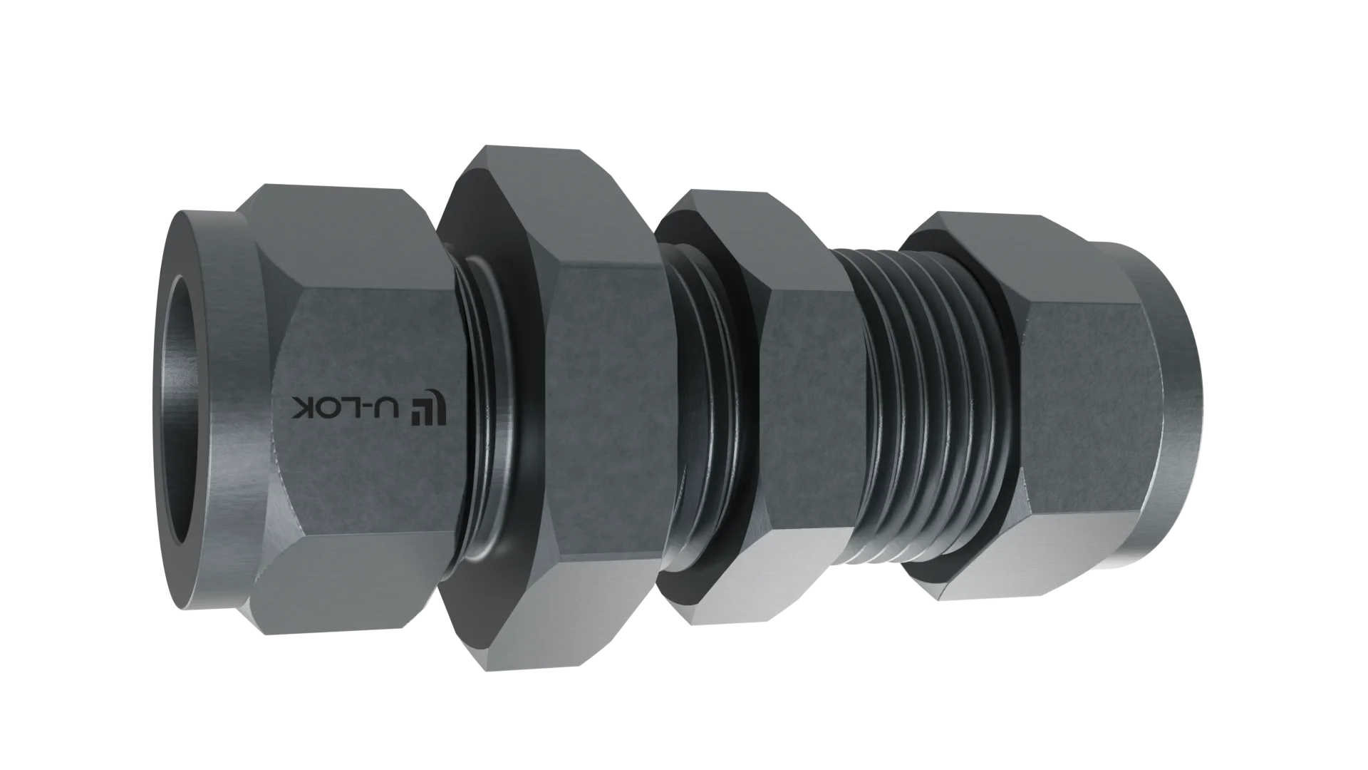 Муфта проходная с монтажной гайкой