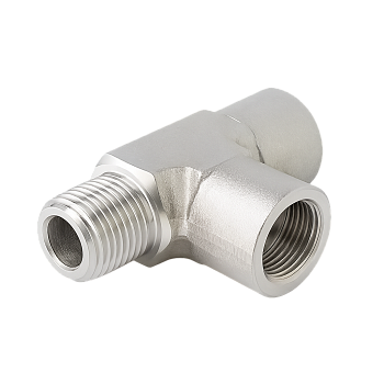 Тройник с внутренними резьбами и внешней резьбой сбоку